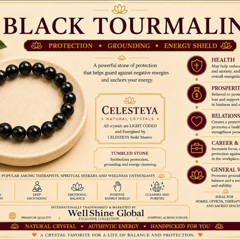Black tourmaline // Black tourmaline Bracelet